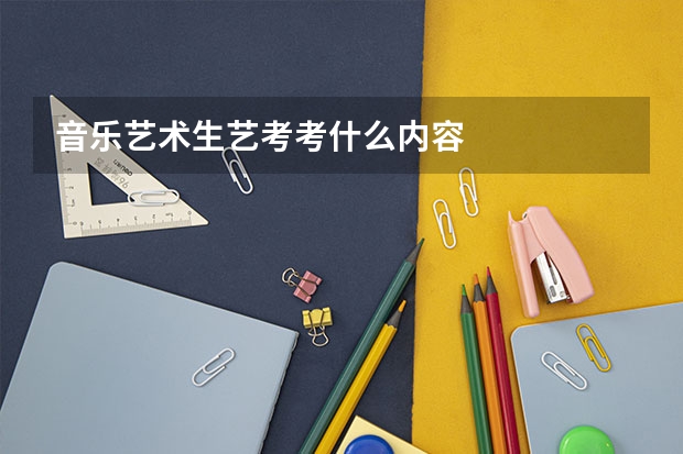 音乐艺术生艺考考什么内容