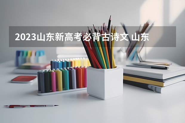 2023山东新高考必背古诗文 山东工艺美术学院2022年录取分数线是多少