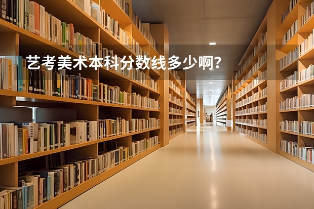 艺考美术本科分数线多少啊？