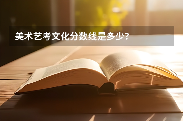 美术艺考文化分数线是多少？