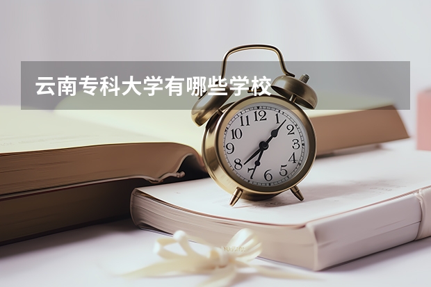 云南专科大学有哪些学校