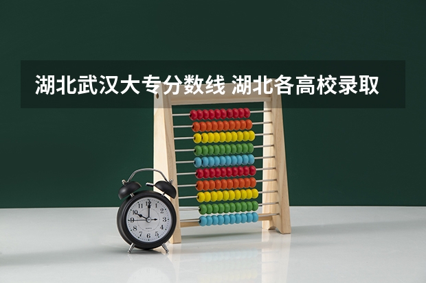 湖北武汉大专分数线 湖北各高校录取分数线一览表