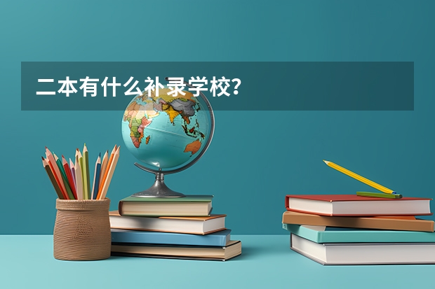 二本有什么补录学校?