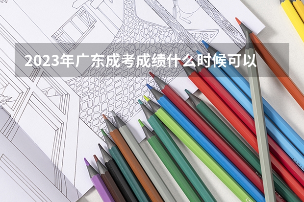 2023年广东成考成绩什么时候可以查询 何时公布分数？