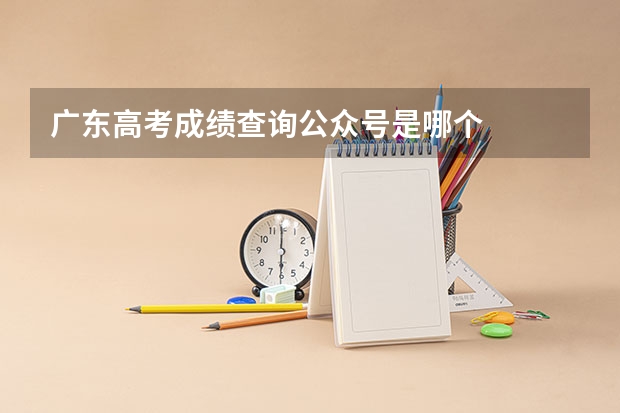 广东高考成绩查询公众号是哪个