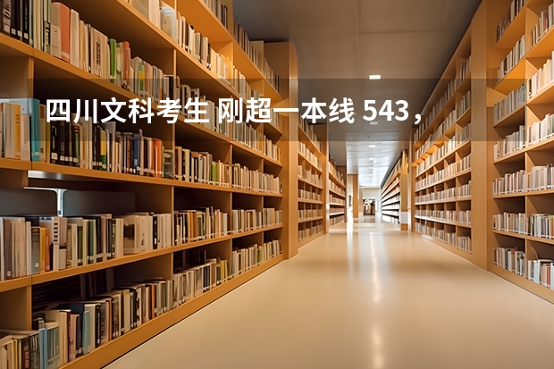 四川文科考生 刚超一本线 543，填什么二本学校好，要川渝地区的。
