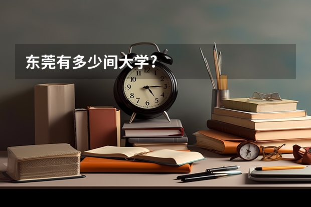 东莞有多少间大学?