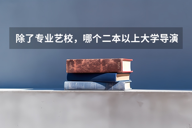 除了专业艺校，哪个二本以上大学导演系好，可以选修吗