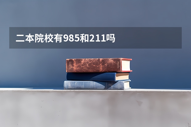 二本院校有985和211吗