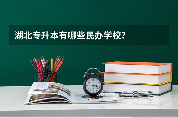 湖北专升本有哪些民办学校？