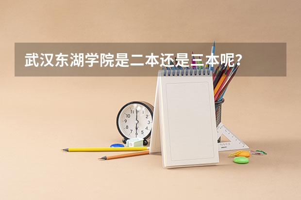 武汉东湖学院是二本还是三本呢？