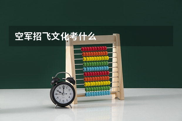 空军招飞文化考什么