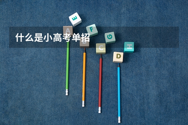 什么是小高考单招