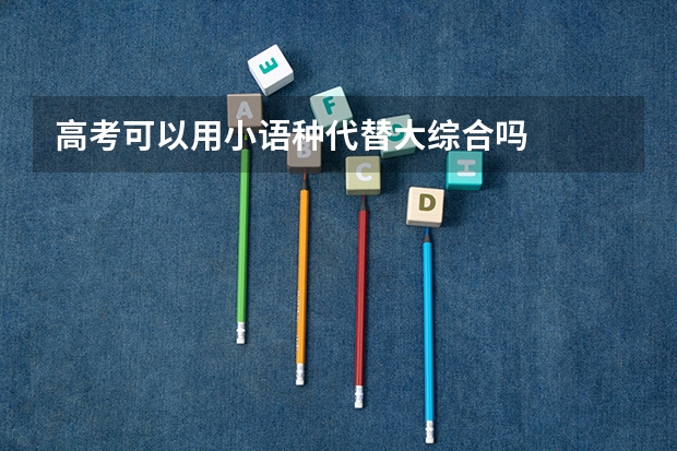 高考可以用小语种代替大综合吗