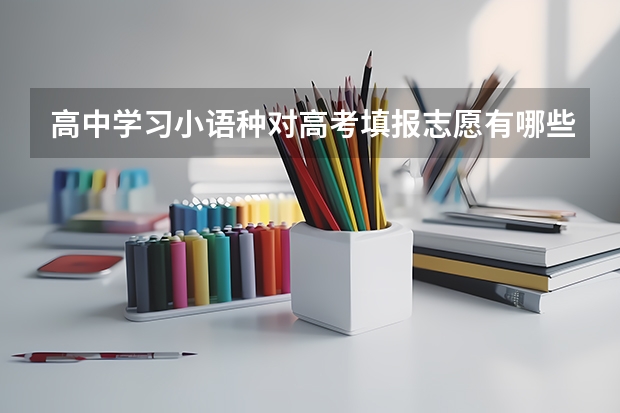 高中学习小语种对高考填报志愿有哪些影响？