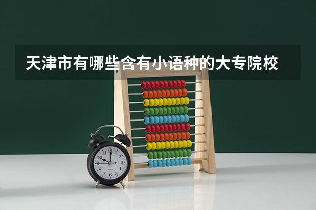 天津市有哪些含有小语种的大专院校