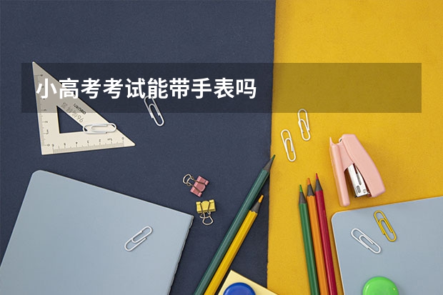 小高考考试能带手表吗