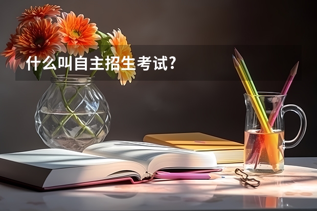 什么叫自主招生考试?