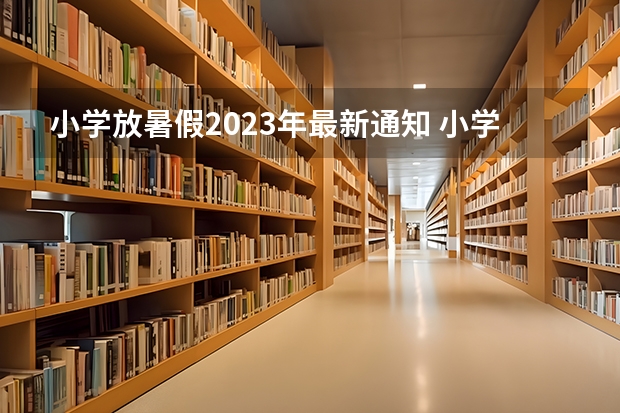 小学放暑假2023年最新通知 小学2023年暑假什么时候放假呢