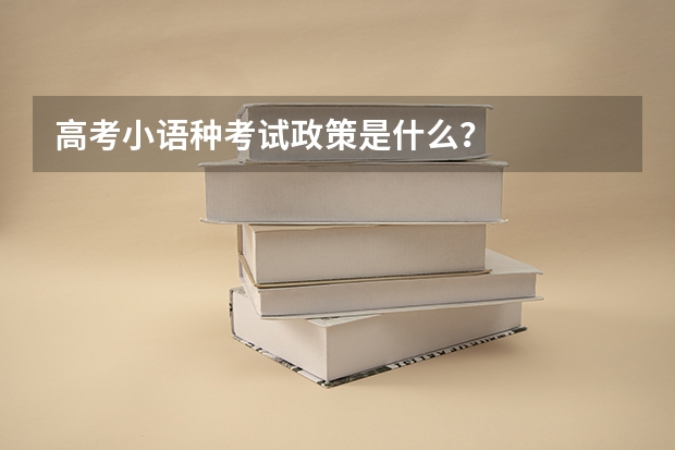 高考小语种考试政策是什么？