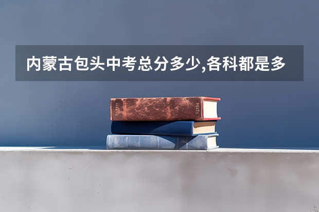 内蒙古包头中考总分多少,各科都是多少分?